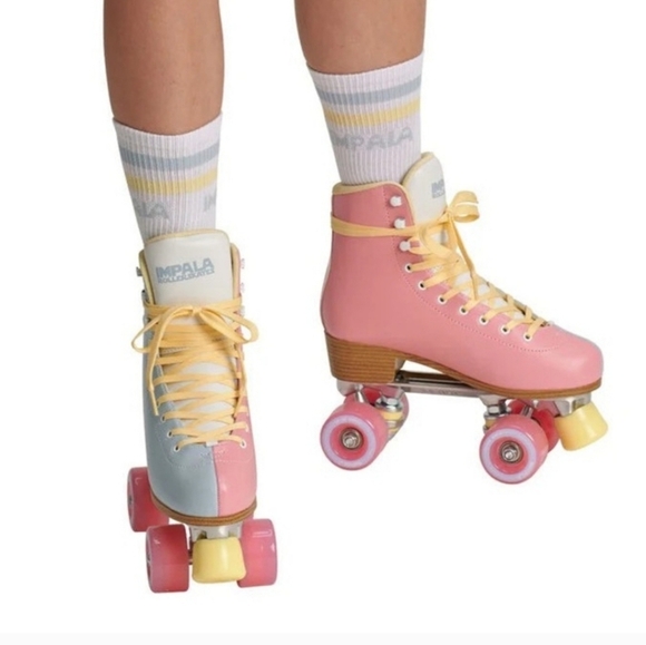 NIB! IMPALA SKATE, Roller Quad, Blue/Pink Split, Size 7 - Picture 2 of 10